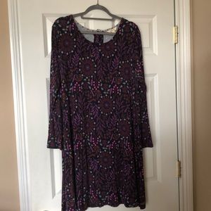 Women’s Long Sleeve Navy Floral Matilda Jane Dress